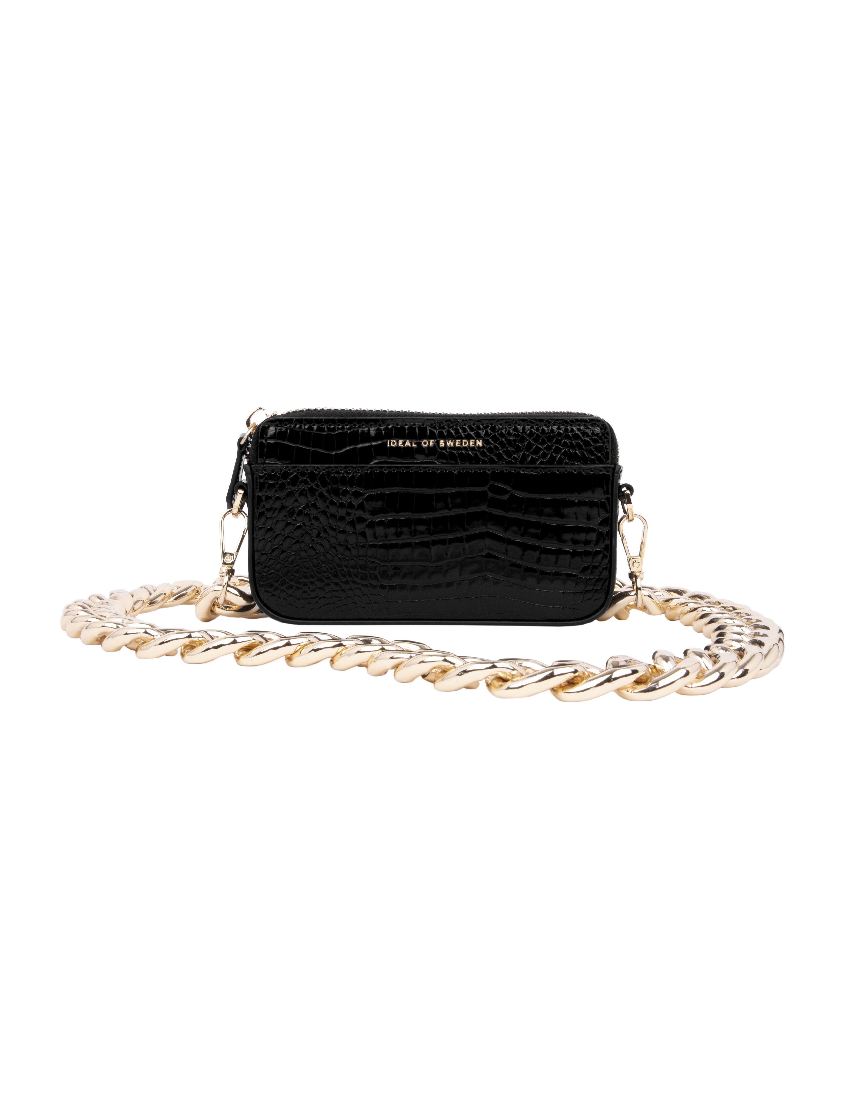 Nano Chain Bag Neo Noir Croco