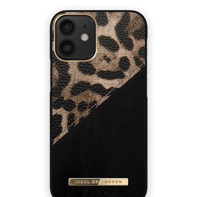 Custodia Atelier per iPhone 12 MINI Midnight Leopardo