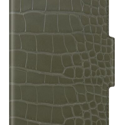 Atelier Portefeuille iPhone 12 PRO MAX Kaki Croco