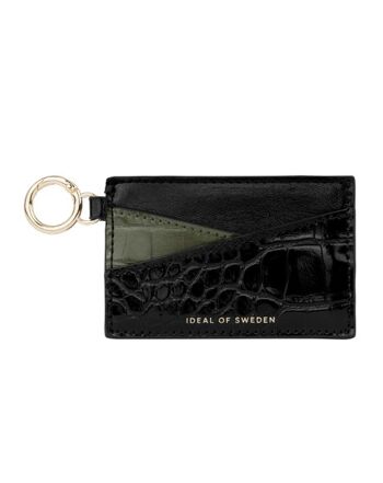 Ora Cardholder Keyring Kaki Croco