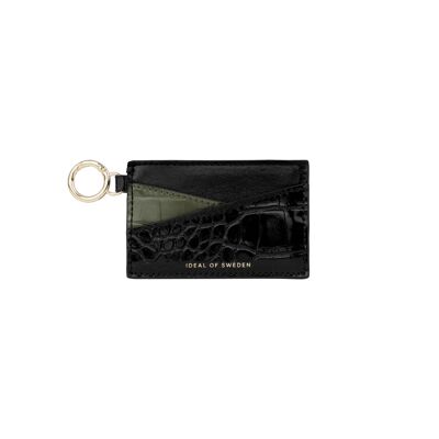 Ora Cardholder Keyring Kaki Croco