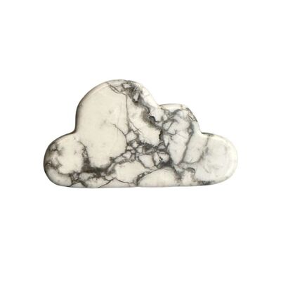 Nuage Howlite, 5x3x0.5cm