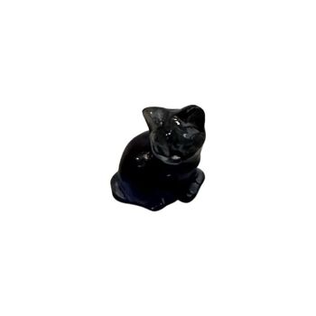Mini chat en fluorite arc-en-ciel, 1,5 x 1 cm 2