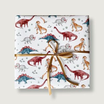 Papier cadeau dinosaure