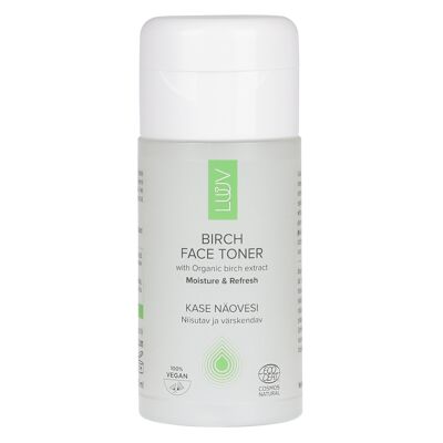 Natural Birch face toner, 120ml, Ecocert COSMOS