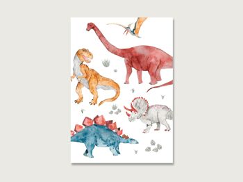 Carte postale "Dinosaure" 2
