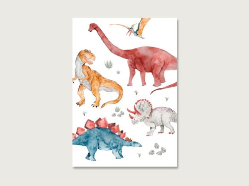 Postkarte "Dinosaurier"