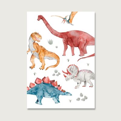 Postkarte "Dinosaurier"