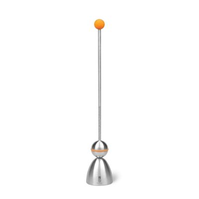 "Clack" egg opener Color Edition, silicone ball orange