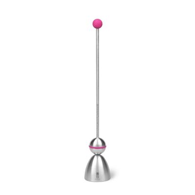 Abrehuevos "Clack" Color Edition, bola de silicona rosa