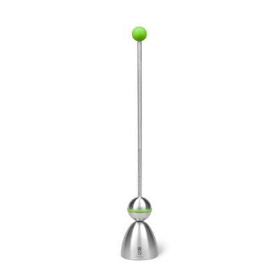 "Clack" egg opener Color Edition, silicone ball green