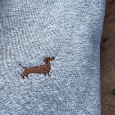 Dackel Sweatshirt – Unisex Sweatshirt – personalisiert – personalisiertes Sweatshirt – Dackel – Dackel Stick – Dackelliebe