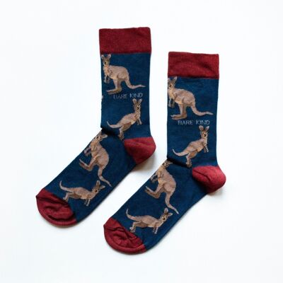 Wallaby Socks | Bamboo Socks | Navy Socks | Western Socks