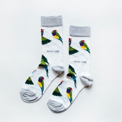 Chaussettes pinson | Chaussettes en bambou | Chaussettes blanches | Chaussettes australiennes