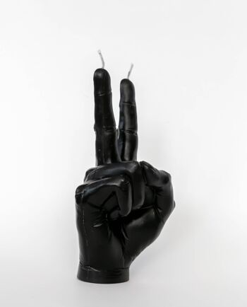 Bougie Black Hand - Forme symbole de paix 3