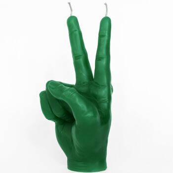 Bougie main verte - Forme symbole de paix - Cadeau, Déco, Tendance, Jeune & Noël 3