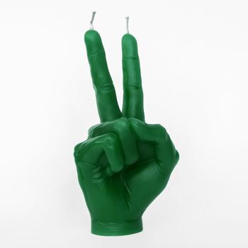 Bougie main verte - Forme symbole de paix - Cadeau, Déco, Tendance, Jeune & Noël 2