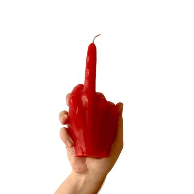 Red Hand candle - Original F*ck gesture