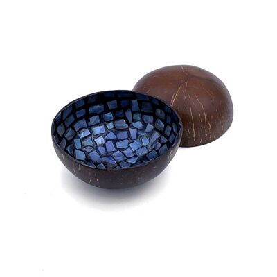 Pearly tiles coconut bowl - Dark gray