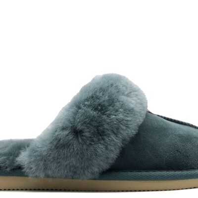 thies 1856 ® Sheepskin Slipper petrol (W)