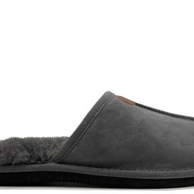 thies 1856 ® Sheepskin DAD Slipper grumpy chic dark grey (M)