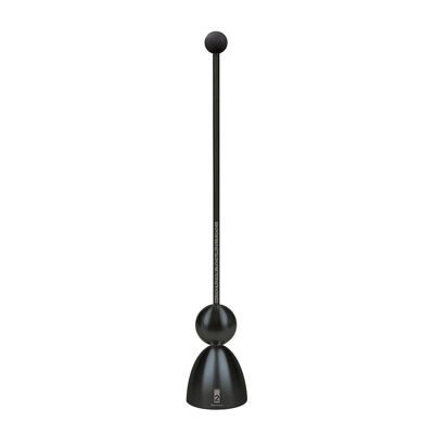 "Clack" Egg Opener Black Edition, matt black, silicone ball black