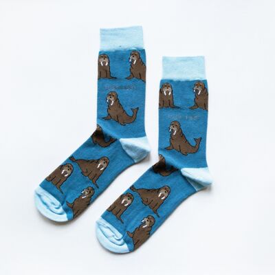 Calzini Tricheco | Calzini di bambù | Calzini blu scuro | Calzini freddi