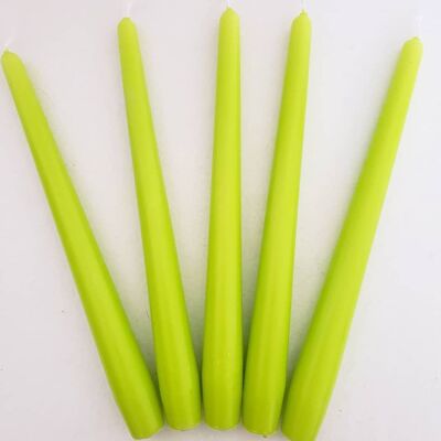 Taper Candle, Neon Green