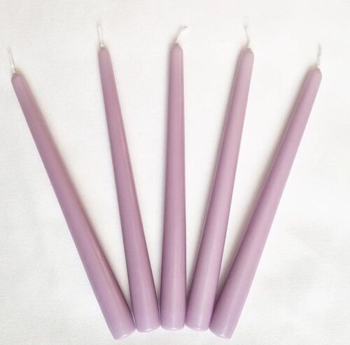 Taper Candle, Lilac Purple
