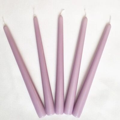 Taper Candle, Lilac Purple