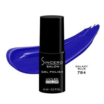 Gel-Nagellack SINCERO SALON, 6 ml, Galaxy Blue, 784