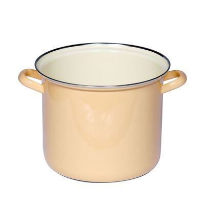 Pot avec rebord chromé 20cm, 4L, design: GOLDEN YELLOW/COLORFUL PASTEL