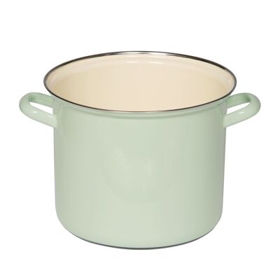 Pot avec bordure chromée 22cm, 6L, design: NILE GREEN/COLORFUL PASTEL