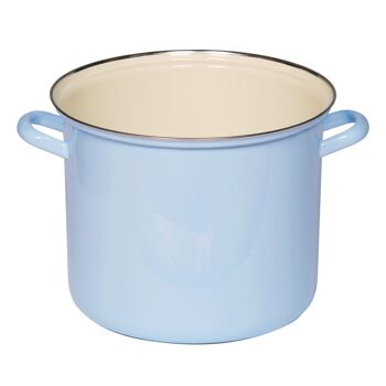 Pot avec rebord chromé 24cm, 8L, design: BLEU/COLORFUL PASTEL