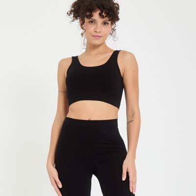 Hadu Black - brassière de yoga en bambou