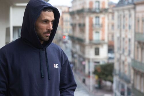 Hoodie K bleu marine