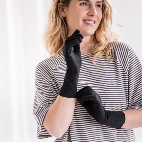 Eczema Gloves Black 2 pairs - Adults