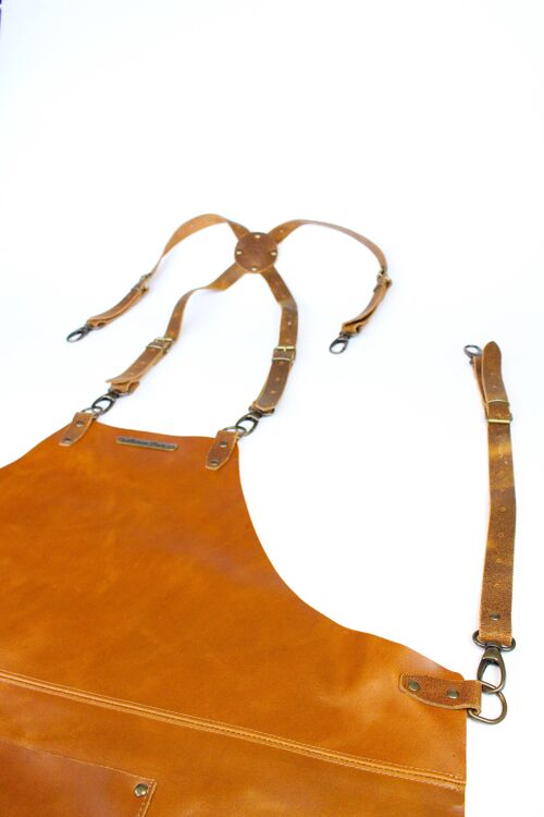XL Cross strap Leather Apron