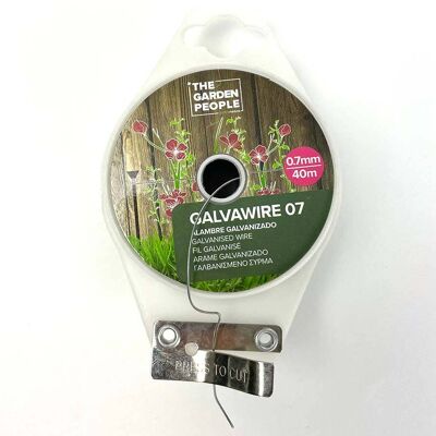 Alambre galvanizado 0.7 mm Ø /40 metros - GALVAWIRE 07