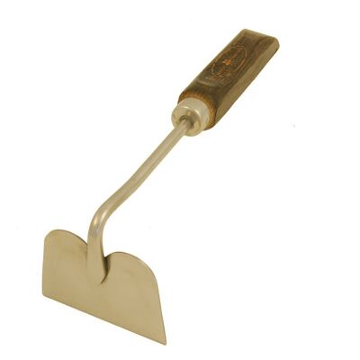 Wooden and stainless steel hand hoe