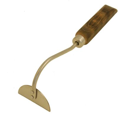 Wooden and stainless steel hand hoe