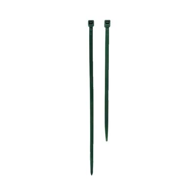 Colliers de serrage en nylon vert 15cm (50u) - Atanet 15 V