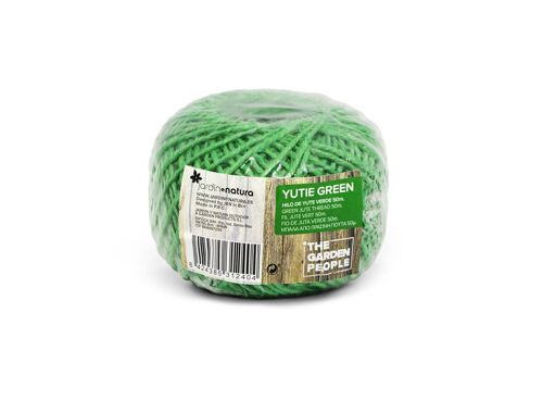 Cuerda de yute color verde 50 metros - YUTIE GREEN