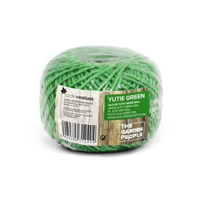 Cuerda de yute color verde 50 metros - YUTIE GREEN