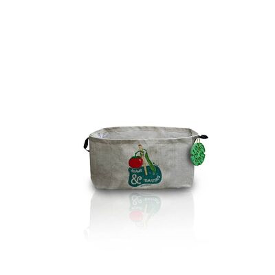 Fioriera in juta per rampicanti 45x30x30cm - CLIMBEANS