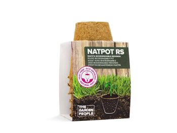 Pots ronds en fibre naturelle Ø6cm (6u) - NATPOT RS 1