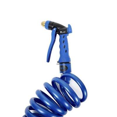 Spiral hose 15 meters blue PU HQ - C3PU