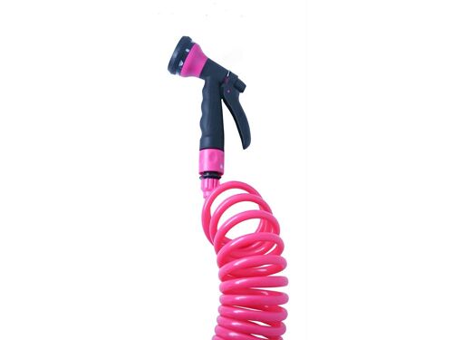 Manguera espiral 15 metros fucsia - Colors15 pink