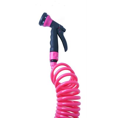 Spiral hose 15 meters fuchsia - Colors15 pink