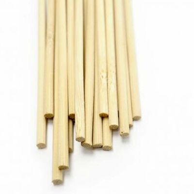 Sticks de bambú natural 30cm (20u) - BAMBOO STICK 30